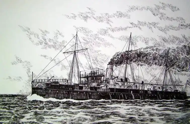 定远回航钢笔画而更让谢葆璋悲愤的是,来远的炮弹一次次击中敌舰,但敌