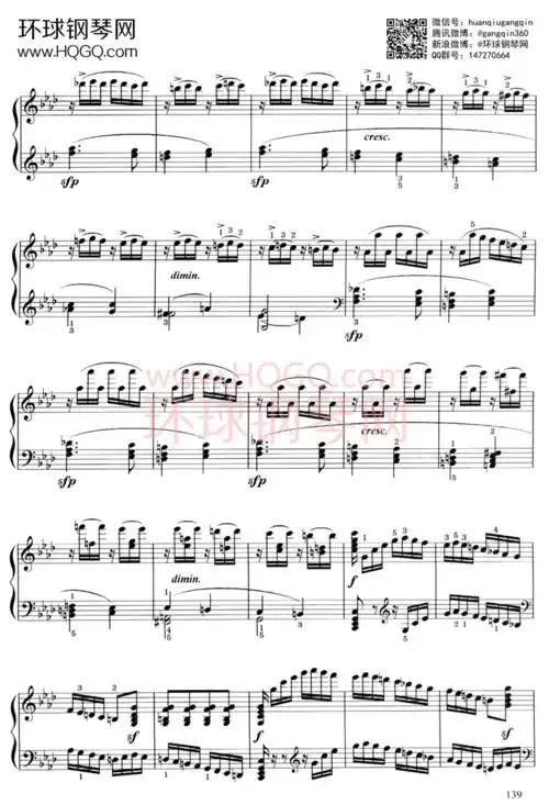 c1 奏鸣曲(热情 第三乐章)钢琴谱-环球钢琴网