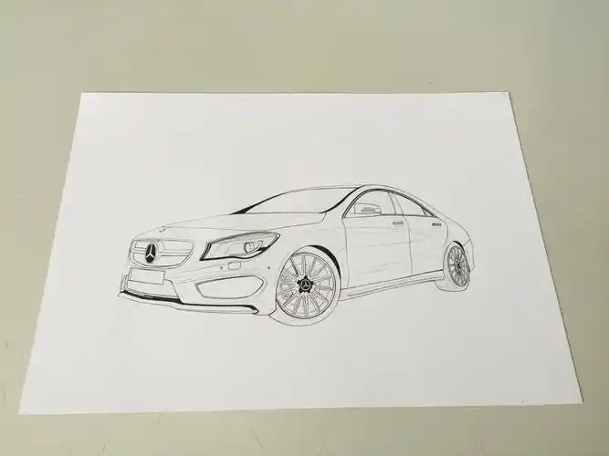 手绘奔驰cla · 叛逆小子