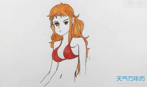 娜美怎么画娜美的简笔画步骤图解教程