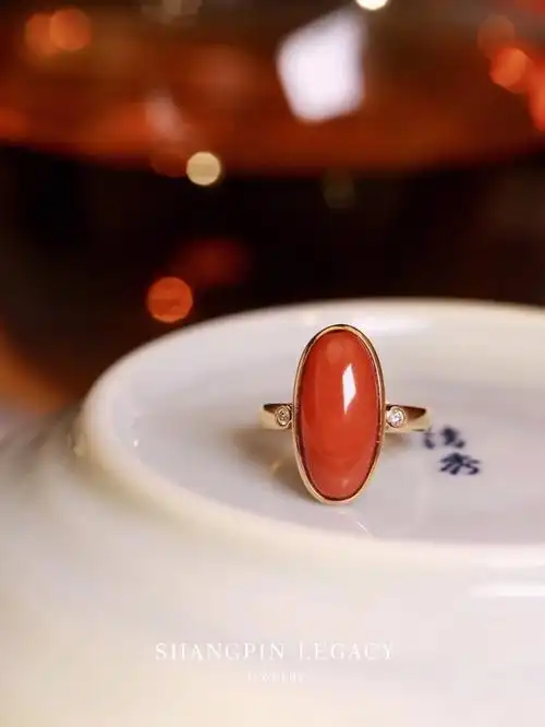 珊瑚戒指一生偏爱宁静从容