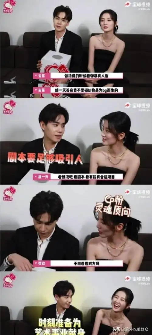 胡一天对乔欣的评价看了胡一天乔欣的采访