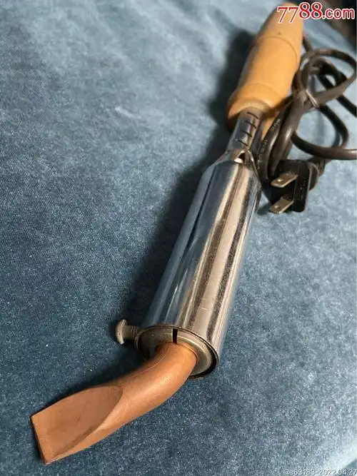 八十年代木柄铜头大电烙铁(全新库存未使用,厚重)