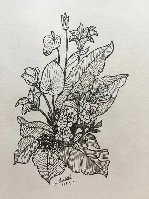 黑白线条[z动心]|纯艺术|绘画|画尽余生 - 原创作品 - 站酷 (zcool)