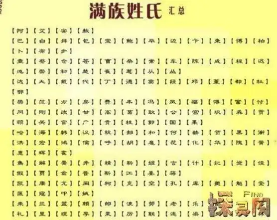 满族八大姓氏来排名佟佳氏是清朝第一大姓氏