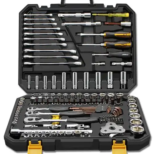 修车棘轮套筒扳手套装汽修古达汽车维修理快速套管工具箱大全全套