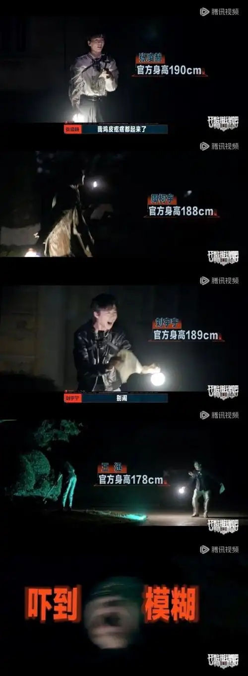 被180 的身高所欺骗殊不知这几位高个壮士除了白宇实际胆子一丁点河里