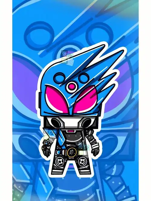 假面骑士纸模壁纸手绘