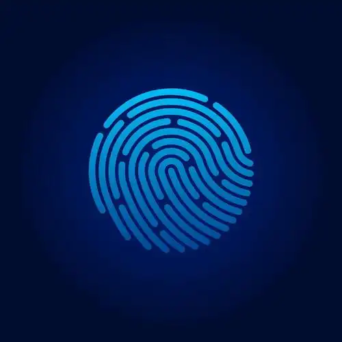 适合各类app使用的指纹解锁标志免抠矢量图片素材