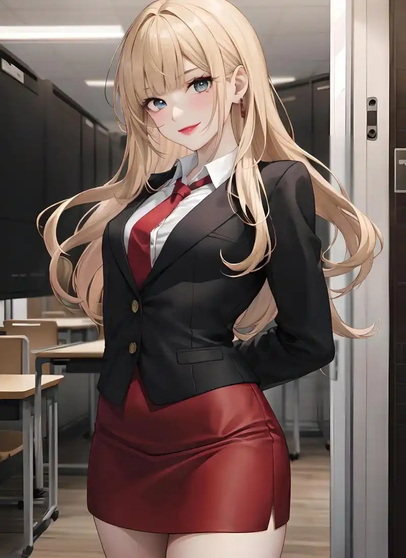 职场御姐系列 :金发西装御姐(12) 二次元西装控金发御姐,她穿着一套