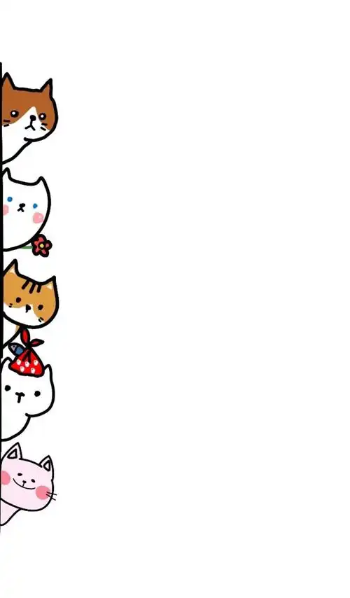 简单插画萌物小清新平铺可爱壁纸78637871