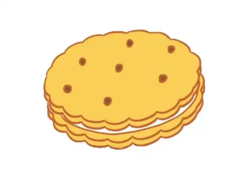 饼干简笔画的画法步骤教程及图片大全