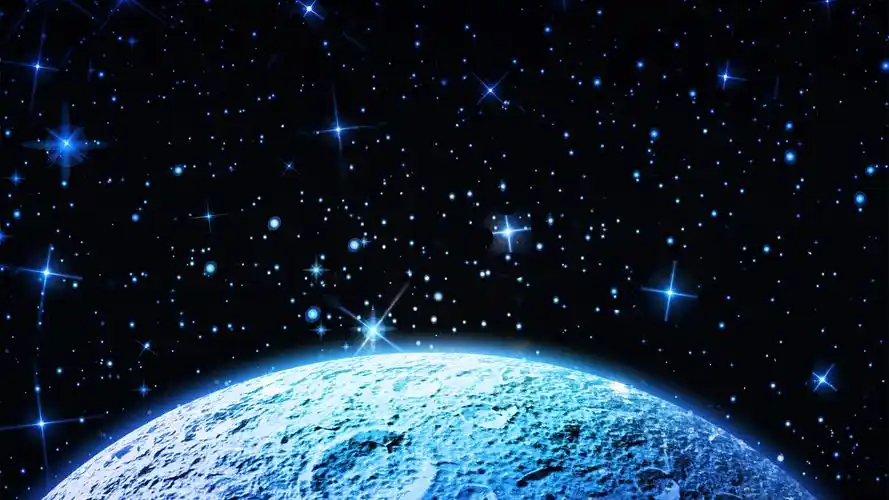 地月星球浩瀚星空科技风高清背景(7张),ppt图片 - 51ppt模板网