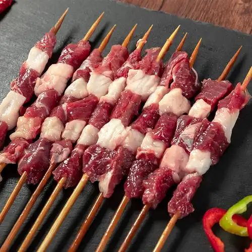 鑫掌柜羊肉串新鲜烤羊肉串烧烤食材半成品清真羊肉烤串75串1500g