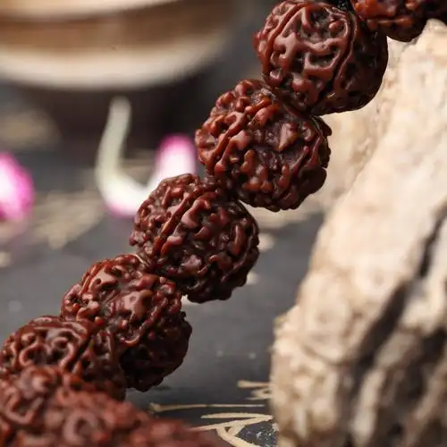 藏传老五瓣金刚菩提素串20mm