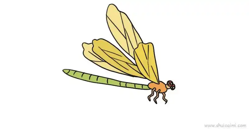 蜻蜓儿童画怎么画蜻蜓简笔画简单