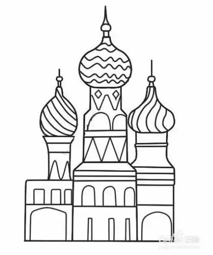 幼儿简笔画美丽的建筑物 简笔画图片大全-蒲城教育文学网