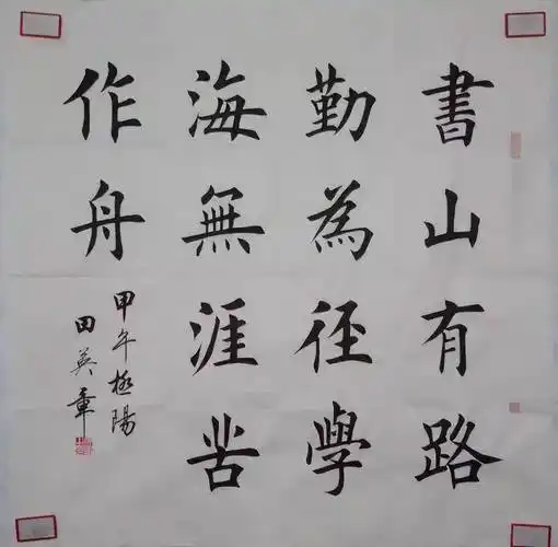 田英章书法作品欣赏书山有路勤为径水调歌头心经等