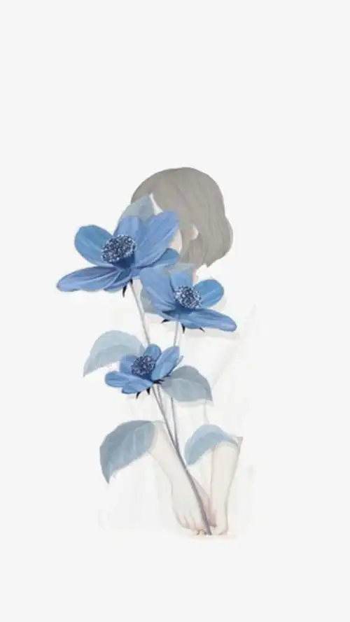 手绘,漫画,插画,小清新,水彩,少女风,女孩,青春,童话,天真活泼女孩