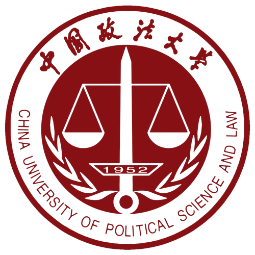 中国政法大学的校徽主体部分由天平组成天平的支撑部分被替换为尖顶圈