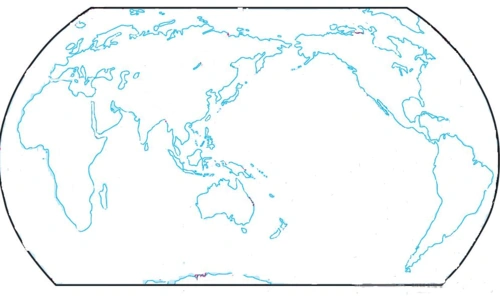 世界地理空白图