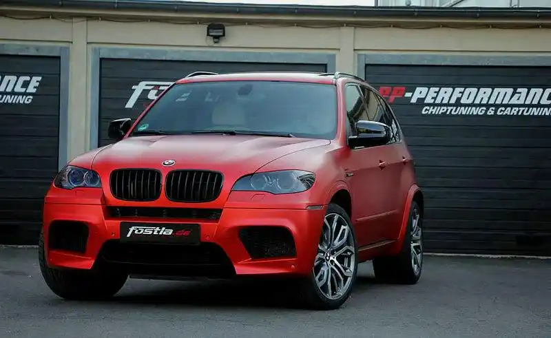 fostla改装磨砂红宝马x5 m