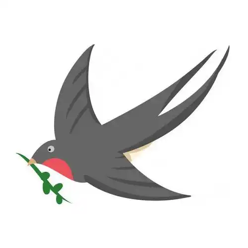 燕子雨燕小鸟儿手绘插画6745876免抠图片素材