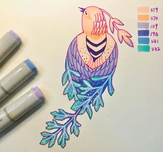 马克笔渐变涂色晕色过渡