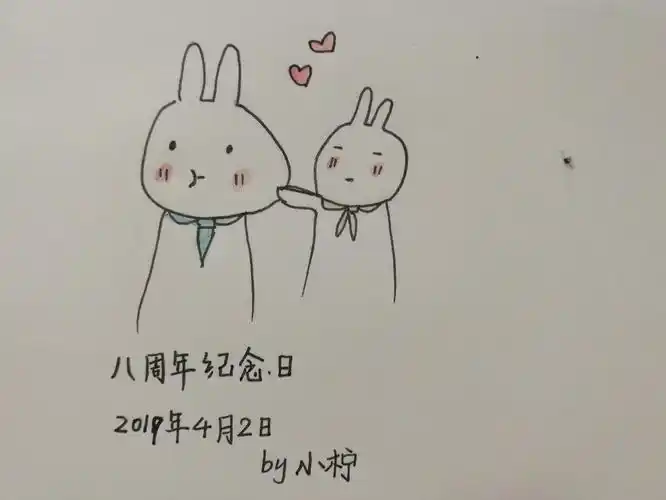 2八周年纪念日画结婚的简笔画结婚简笔画结婚人物简笔画