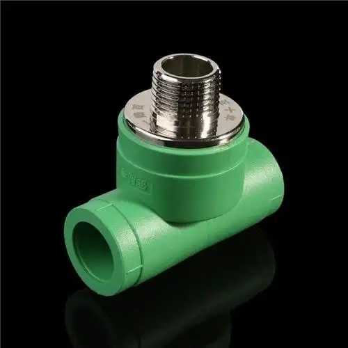 ppr绿色管双活接铜球阀堵帽