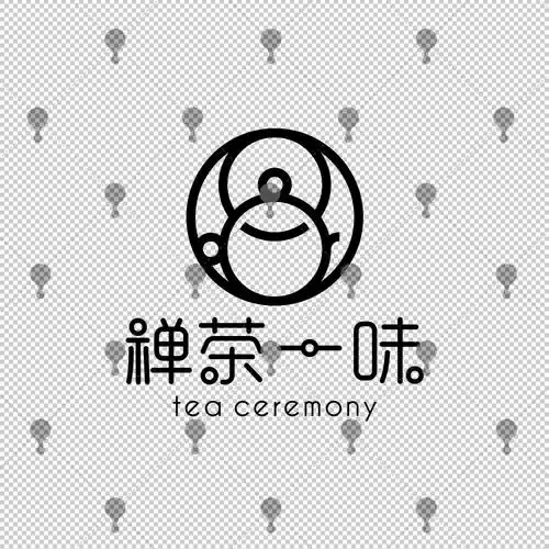 之石原创商标标志标识logou禅茶一味铁壶茶楼商标logo设计