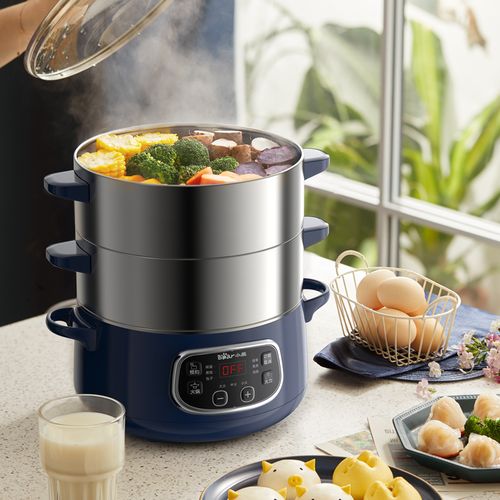 小熊肠粉机家用小型多功能蒸锅迷你早餐机广东肠粉电蒸锅