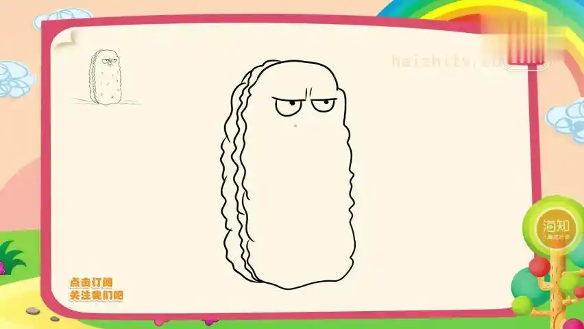 高坚果的简笔画