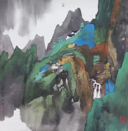 2019武剑飞重彩山水画选