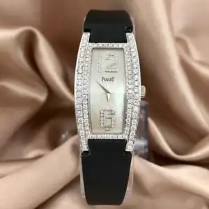 piaget伯爵手表女正品女款二手女士18k白金镶钻石瑞士石英女表