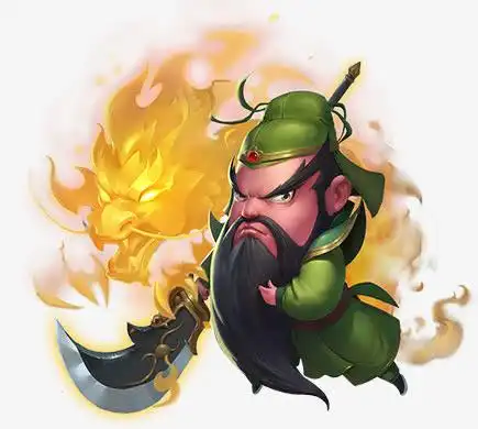 q版卡通三国人物关羽