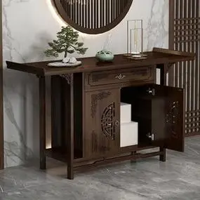 条案玄关台供桌佛桌子佛柜供台实木神台供佛家用进门客厅香炉香案