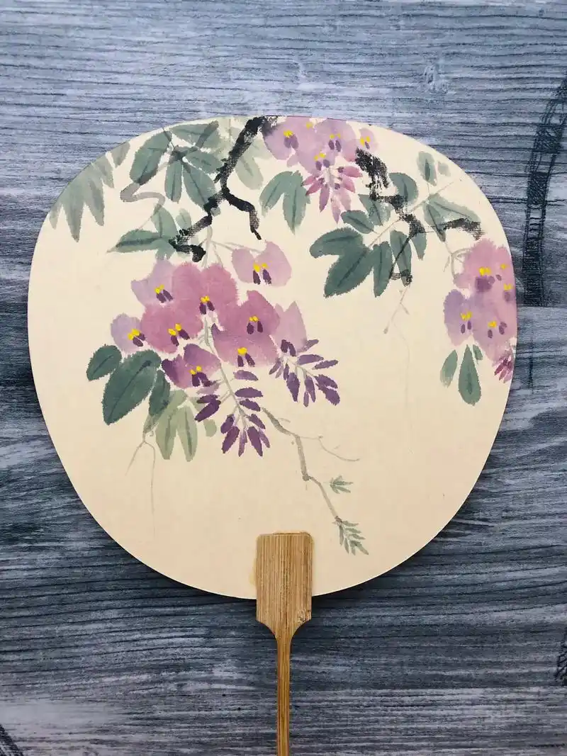 画一扇清凉#一起学画画 #国画团扇 - 抖音