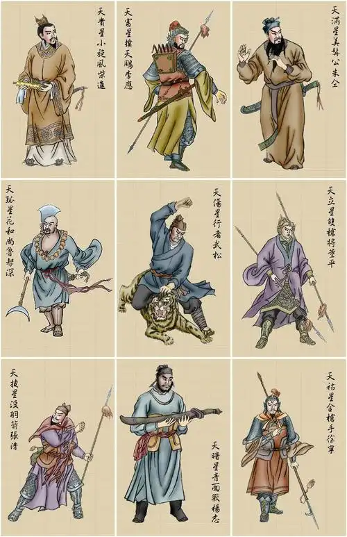 梁山泊108将彩绘图(珍藏版)