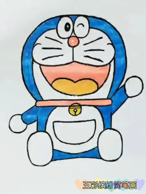 叮当猫儿童简笔画教程