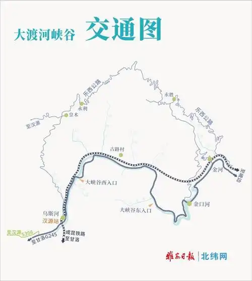 大渡河峡谷亿万年的山水相逢