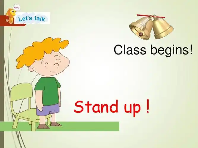 class begins! stand up