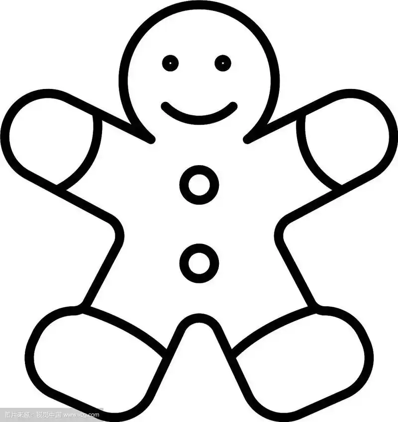 姜饼人图标轮廓风格