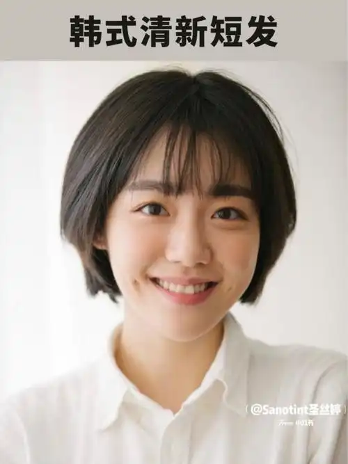 适合圆脸,肉肉脸的短发,减龄又甜美