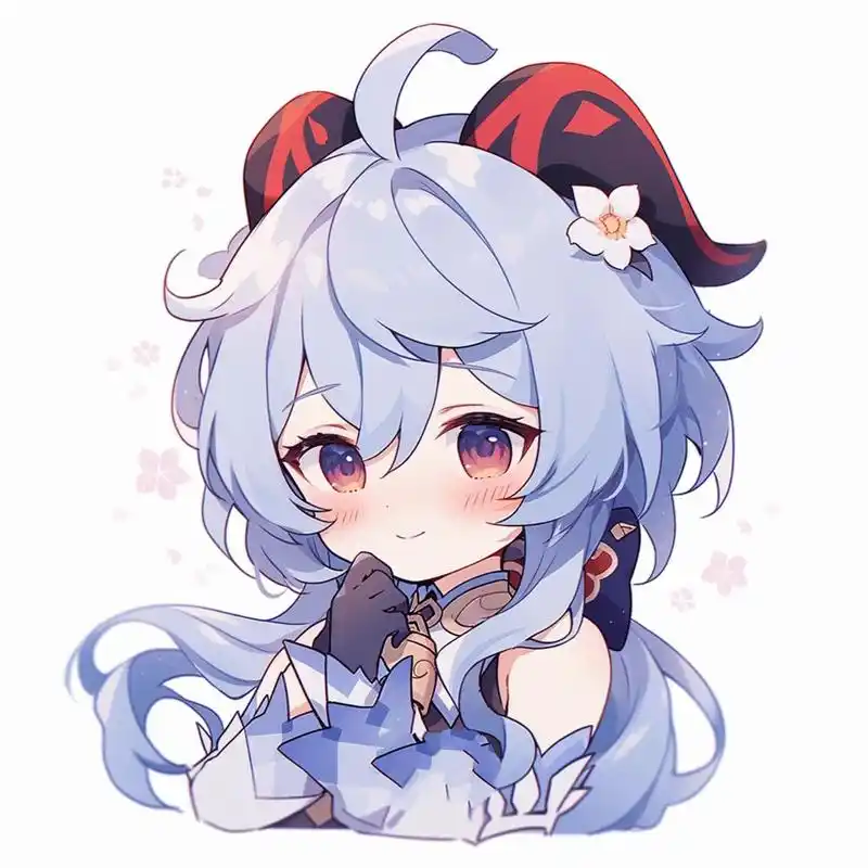 原神头像||甘雨 第一个五星就是甘雨,听说现在甘雨不适合大环境了