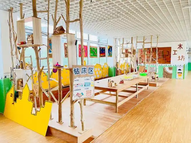 幼儿园木工坊,走廊区域功能室打造!