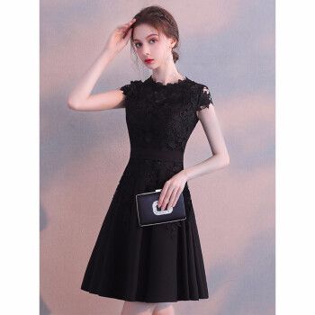 虔生缘chansunrun洋装小晚礼服女宴会高贵气质短款名