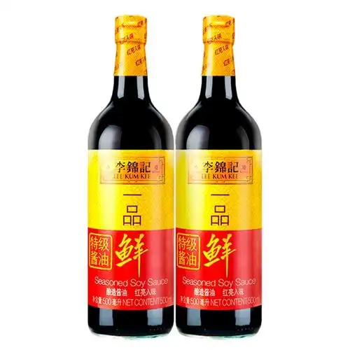 李锦记一品鲜酱油500ml*2 家用酿造鲜味酱油凉拌炒菜生抽调料