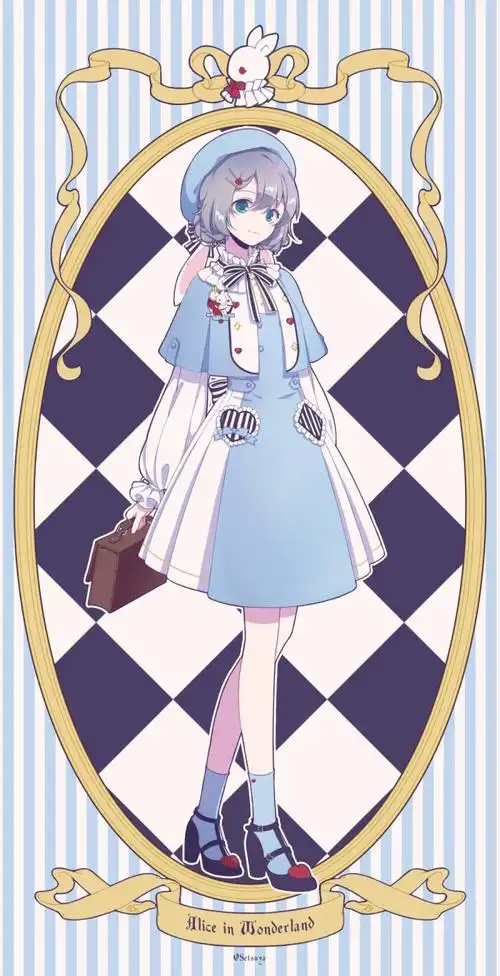 裙子少女动漫二次元全身人设