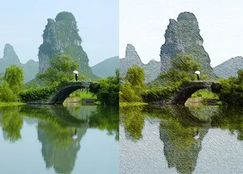 什么p图软件可以p出油画效果的马赛克